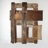 wood assemblage, 130 x 100